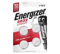 Blister de 4 pilas de litio 3V CR2032 Energizer