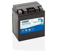 Batería Exide AGM12-14 Moto 12V Agm Ready. 12V - 12Ah/210A (EN) (135x90x165mm)