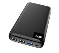 Batería Externa 27000mAh Power Bank - Bilivein 22.5W Cargador Portátil USB C con 4 Salidas Power Bank Carga Rápida PD con Pantalla LED para Celular Tablet