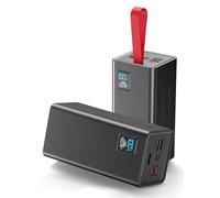 Batería Externa 90000mAh, Power Bank PD 30W & QC 3.0 Carga rápida con Pantalla Digital, Cargador portátil de Gran Capacidad 5 Salidas y 2 entradas, batería Externa para iPhone