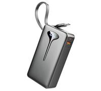 Bateria Externa Carga Rapida, Power Bank 10000mAh 22.5W Bateria Portatil con Cables Integrados, Bateria Externa USB C In/Output,para iPhone/Samsung/Tablet etc