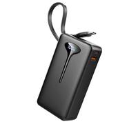 Bateria Externa Carga Rapida, Power Bank 10000mAh 22.5W Bateria Portatil con Cables Integrados, Bateria Externa USB C In/Output,para iPhone/Samsung/Tablet etc
