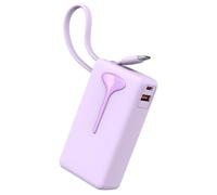 Bateria Externa Carga Rapida, Power Bank 10000mAh 22.5W Bateria Portatil con Cables Integrados, Bateria Externa USB C In/Output,para iPhone/Samsung/Tablet etc