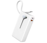 Bateria Externa Carga Rapida, Power Bank 10000mAh 22.5W Bateria Portatil con Cables Integrados, Bateria Externa USB C In/Output,para iPhone/Samsung/Tablet etc