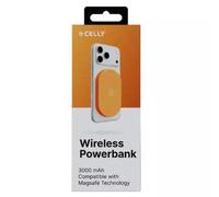 Batería externa Celly Power Bank 3000 mAh USB-C Naranja