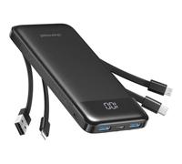 Batería Externa Charmast W1148 10.000 mAh 4 Cables Integrados 6 Salidas