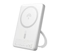 Batería externa con MagSafe y soporte, 20 W PD, 5000 mAh - plateada