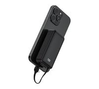 Batería externa de 10000 mAh, 22,5 W, mini batería externa con cable USB-C integrado, cargador rápido portátil compatible con iPhone, Samsung, Huawei, Xiaomi, iPad, ultracompacto y ligero