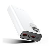 Batería externa de 58800 mAh de gran capacidad, carga rápida 22,5 W PD, 2 puertos USB-A + USB-C (entrada/salida) + micrófono, pantalla LED, CE certificado, carga 2 dispositivos, para iPhone 17/16/15