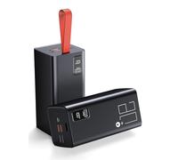 Batería externa de titanio de 90000 mAh: carga rápida USB-C PD de 30 W, paquete de batería de 5 puertos para portátiles, equipo de camping y viajes prolongados