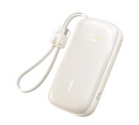 Batería externa EnerFill FC21 Qpow 3 Ultra de 20000 mAh y 22,5 W con pantalla y cable - beige
