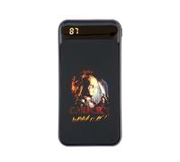 Batería externa iluminada Chucky de 10.000 mAh con licencia oficial. Carga hasta 2 teléfonos a la vez. Pantalla LCD con indicador de alimentación. 4 cargas completas de dispositivos sobre la marcha