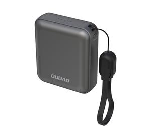 Batería externa K22+ de 10000 mAh con colgante y cable USB-C de 22,5 W - Gris