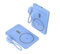 Batería Externa Leotec Power Bank Inalámbrico 5000mAh 20W Azul