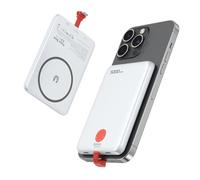 Bateria Externa Magnético, 5000mAh Power Bank Carga Rapida 20W, Slim Pequeño Cargador Portátil con iOS Cable, USB C Bateria Portatil para iPhone 16 15 14 13 12 11 Pro MAX Samsung Galaxy