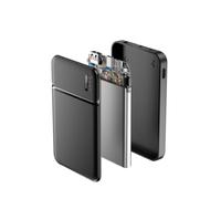 Batería externa MaXlife OEM001526 5000 mAh negra carga rápida compacta