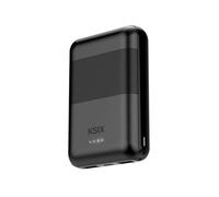 Batería Externa Mini Power Bank Ksix, 10.000mAh, 10W + Cable USB A - USB C, Negro