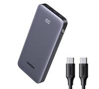 Batería externa Nexode de 10000 mAh con puertos USB-A y USB-C, 30 W - gris