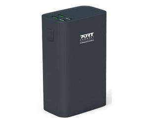 Batería externa Port Designs 907004 26800 mAh carga rápida 65 W negra