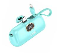 Bateria Externa Power Bank 5.000 mAh Cool Cápsula Celeste