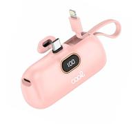 Bateria Externa Power Bank 5.000 mAh Cool Cápsula Rosa