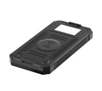 Batería Externa Solar | 10000 mAh Linterna LED - Compatibilidad con Carga inalámbrica, para Acampar Senderismo, Festival de música Smartphone cámara Tableta