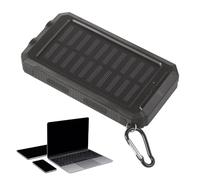 Batería Externa Solar De 20000 MAh - Cargador Portátil Inalámbrico con Dos Puertos USB, Carga Rápida, Linterna Y Resistente Al Agua, para Teléfonos Móviles, Camping, Emergencias Al Aire Y Viajes