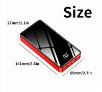 Batería externa USB-C de 50000 mAh con pantalla LED