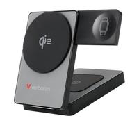 Batería externa Verbatim Qi2 Inalámbrica 5000 mAh Power Delivery 3.0 20W Gris