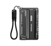 Batería Extraíble Estilo Mecha, Power Bank de 5000 MAh con Carga Súper Rápida, Carcasa de Batería Power Bank Compacta y Portátil.