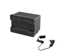 Batería extraíble for refrigerador de coche de 15600 mAh, compatible con las series Alpicool P18/MP8/Y15E/Y19E/TA/TAW/TW/TWW/MT/TS, for coche, autocaravana, camping y uso doméstico.(Black-EU-plug)