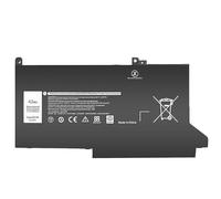 Batería F3YGT DJ1J0 Compatible con DELL 7480 2X39G Latitude 12 7000 7280 7290 E7280 E7290 E7380 E7390 13 7000 7380 7390 14 74807490.(Black DJ1J0)