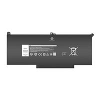 Batería F3YGT DJ1J0 Compatible con DELL 7480 2X39G Latitude 12 7000 7280 7290 E7280 E7290 E7380 E7390 13 7000 7380 7390 14 74807490.(Black F3YGT)
