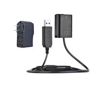 Batería ficticia Andoer NP-FW50 + cable adaptador USB de 5V3A con enchufe de alimentación, compatible con AC-PW20 para las series NEX-3/5/6/7,