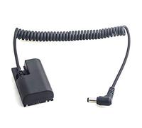 Batería ficticia LP-E6 Completamente decodificada - Batería Externa de Repuesto DR-E6 DC acoplador con Cable en Espiral Adaptador para Canon EOS 5DS R, 5D IV IIII II, 6D, 7D II, 80D, 70D, 60D