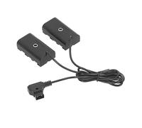 Batería Ficticia NP F, Batería D Tap to NP F970 F570 F550, Acoplador de CC 2 en 1 con Luz LED, Salidas Duales F550, para Cámara Digital, para Atomos, para Monitor Ninja V