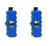 Batería for aspiradora Roomba de 5,8/6,8 Ah y 14,4 V, Compatible con Modelos 500, 600, 700, 800, 900, 980, 895, 890, 790, 650, 630, 530, 570 y 580.(2pcs a 5800mAh)