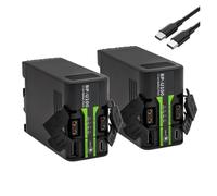 Batería For Cámara BP-U100 con Carga Rápida PD45W - Compatible con Sony EX260, EX280, Z280, FS5, 7, FX6, Z190, EX1R, EX200, U60, U70 Y U90(2PCS)