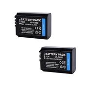 Batería for cámara de 1850 mAh y 7,2 V, Compatible con Sony A6400, A6000, A6300, A7M2, R2 y ZVE10.(2battery)