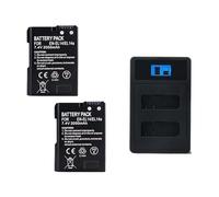 Batería for cámara de 2050 mAh, Compatible con Nikon, D3100, D3200, D3300, D5100, D5200, D5300, D7000, D7100, D7700(Set)