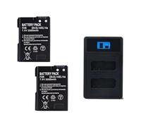 Batería for cámara de 2050 mAh EN-EL14a, Compatible con Nikon, P7000 P7100 P7800 P7700 D3100 D3200 D3300 D3400 D3500 D5600 D5100 D5300(Set)