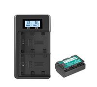 Batería for cámara de 2400 mAh, Compatible con Alpha, FX30, A9 II, A7R III, A7R IV/V, A7S III, A6600 y FX3.(Set1)
