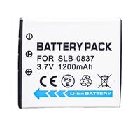 Batería for cámara de 3,7 V y 1200 mAh, Compatible con cámaras Samsung i5, i6, L73, L50, L60, NV3, NV5 y NV7.(1charger)