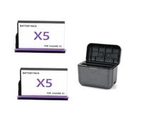 Batería For Cámara De Acción Panorámica De 360 Grados, Compatible con Insta360 X5(2battery 1charger)