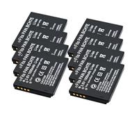 Batería for cámara Digital de 1000 mAh, Compatible con DMW-BCH7E y Lumix DMC-FP1, FP2, DMC-FP3, DMC-FT10, DMC-FP1A, DMC-FP1D y DMC-FP1G.(8 PCS)