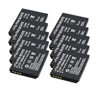 Batería for cámara Digital de 1000 mAh, Compatible con DMW-BCH7E y Lumix DMC-FP1, FP2, DMC-FP3, DMC-FT10, DMC-FP1A, DMC-FP1D y DMC-FP1G.(10 Pack)