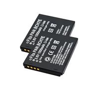 Batería for cámara Digital de 1000 mAh, Compatible con DMW-BCH7E y Lumix DMC-FP1, FP2, DMC-FP3, DMC-FT10, DMC-FP1A, DMC-FP1D y DMC-FP1G.(2PC)