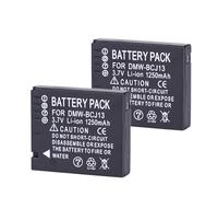 Batería For Cámara DMW-BCJ13 BP-DC10 De 1250 MAh (Compatible con Panasonic DMC-LX5, LX5GK, LX5K, LX5W, LX7, LX7GK Y LX7K)(2PCS)
