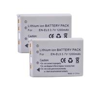 Batería for cámara EN-EL5, Compatible con Nikon, Coolpix P530 P520 P510 P100 P500 P5000 P5100 P6000 3700 4200(2pcs)