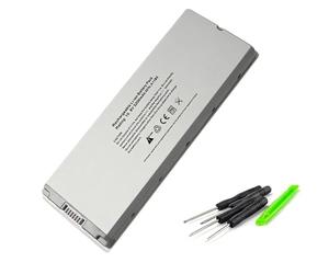 Batería for portátil A1185, Compatible con MacBook de 13 Pulgadas Mac A1181 MA566FE/A MB881LL/A, Color Blanco, 55 WH(Bianco)